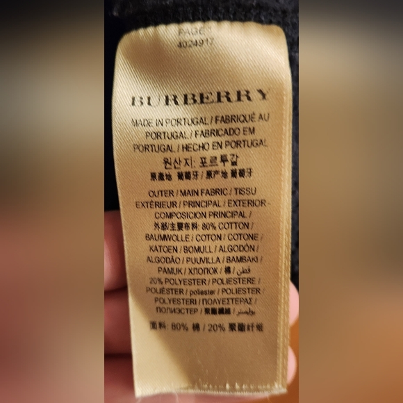 Burberry Zip Up Hoodie size L - Picture 5 of 5